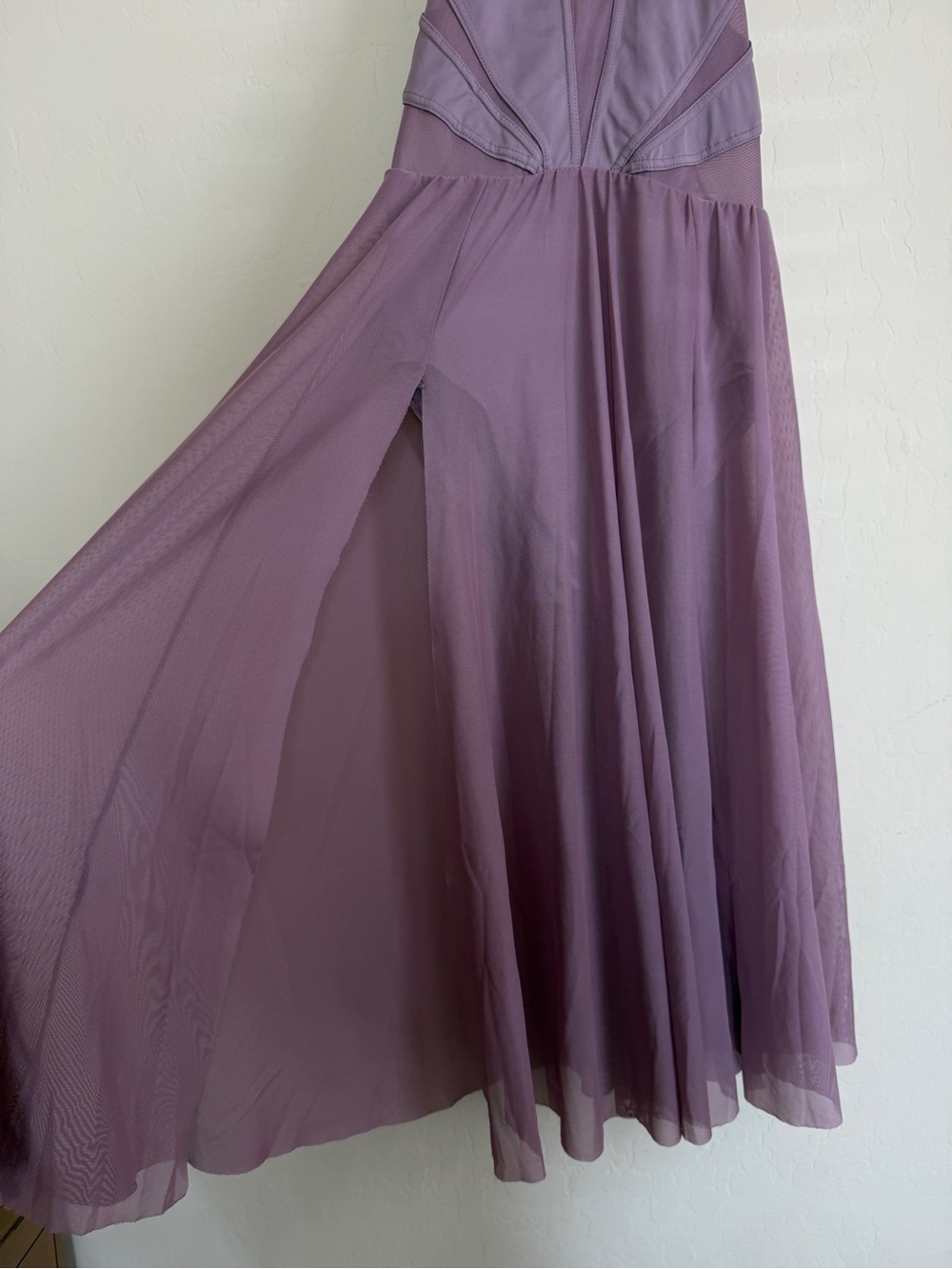 Balera Small Adult Mauve Halter Midi Dance Dress Contemporary - Picture 3 of 7